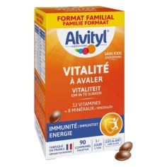 alvityl vitalite 12 vitamines 8 mineraux comprimés famille fatigue croissance energie