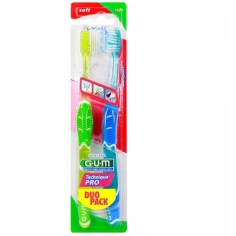 GUM Brosse à dents Technique Pro Souple 1525 (Lot 2 brosses à dents)