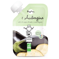 POPOTE  - Purée d'aubergine 100% Bio Dès 4 mois - Gourde 120g