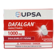DAFALGAN - Paracétamol 1000 mg - 8 Comprimés Pelliculés