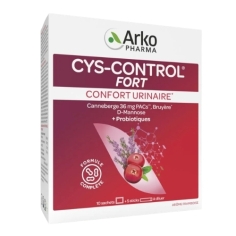 cys control fort canneberge d mannose bruyere probiotiques confort urinaire sachets sticks