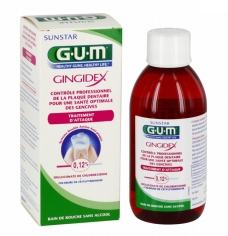 GUM GINGIDEX traitement d'attaque bain de bouche flacon 300 ml (référence 1707)