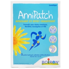 BOIRON - ArniPatch Apaisant et Effet Chauffant -Soulage les tensions musculaires  - 5 Patchs