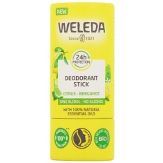 WELEDA - Déodorant 24h Stick Citron Bergamote BIO - Stick 50g