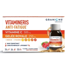 GRANIONS Vitamineris Anti-Fatigue - Vitamine C & Gelée Royale - 10 Shots