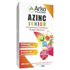 Azinc Junior Arkopharma - 30 comprimés à croquer Goût Fraise