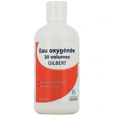 GILBERT - Eau Oxygénée 30 volumes - 250 ml. Décolore les cheveux, blanchit le linge.