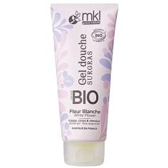 MKL Gel Douche Surgras Bio Fleur Blanche 200 ml pour nettoyer et préserver la douceur de la peau