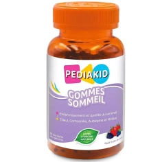 Pediakid - Gommes Sommeil - Favorise la détente et l’endormissement et aide à retrouver un sommeil de qualité - 60 oursons