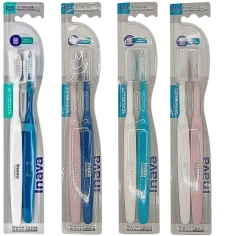 INAVA - Brosses à dents Sensibilité - Duo Pack - Brosse en douceur - Favorise le nettoyage interdentaire