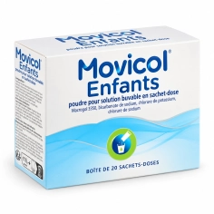 Boîte de Movicol Enfants, poudre pour solution buvable, 20 sachets-doses