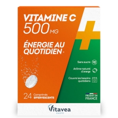 Vitavea - Vitamine C 500mg - 24 comprimés effervescents