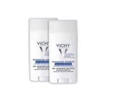 VICHY Déodorant Stick 24H toucher sec sans sels d'aluminium Lot de 2X 40ml