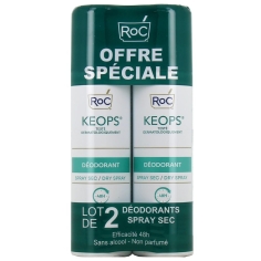ROC KEOPS - Déodorant Spray Sec 48H - 2X150 ml