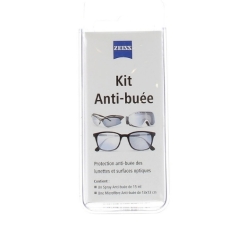 Kit nettoyant lunettes Spray antibuée (15 ml) + microfibre Zeiss