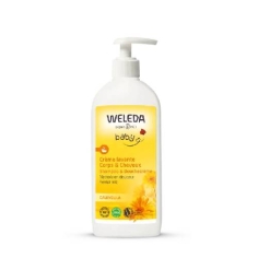 WELEDA - Crème Lavante Corps & Cheveux - Bébé - Flacon-pompe 400ml