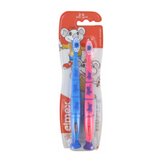 ELMEX ENFANT Brosse à Dents souple 3-6 ans (lot de 2 brosses à dents)