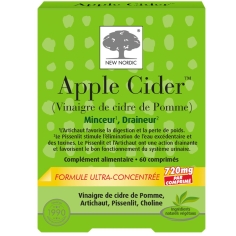 NEW NORDIC - Apple Cider -Complément alimentaire  Drainage et Minceur - 60 comprimés