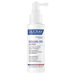 Flacon Ducray Kelual DS Intensive Spray Calmant Anti-Pelliculaire - solution anti-crise - sans rinçage
