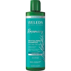 WELEDA - Shampooing Revitalisant au Romarin - 400 ml. Revitalise le cuir chevelu et les cheveux fins.
