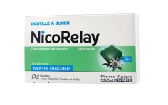 NICORELAY Zinc et Passiflore Goût Menthe Fraîcheur boite de 24 pastilles