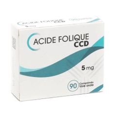 Acide Folique (Vitamine B9) CCD 5 mg - générique de Spéciafoldine