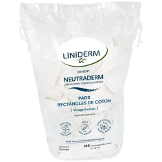 PADS RECTANGLE DE COTON BEBE - 180 Rectangles 8 x 10 cm - Neutraderm