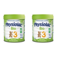 PHYSIOLAC Lait Croissance 3 Bio (2x800 g)