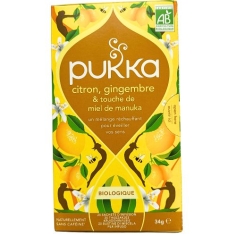 PUKKA - Tisane Citron, Gingembre et Miel de Manuka - 20 sachets