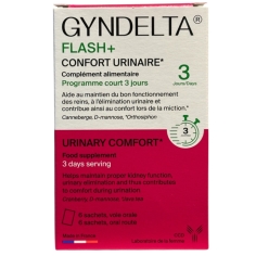 GYNDELTA - Flash+ Confort urinaire - 6 sachets