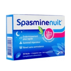 SPASMINE Nuit Sommeil 1.8mg Mélatonine (30 comprimés)