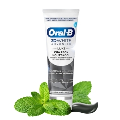 ORAL B - Dentifrice 3D White Advanced Luxe Charbon 75ml
