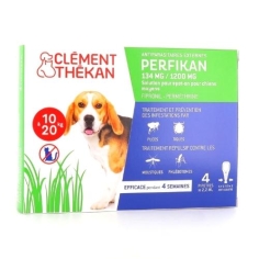 Clément Thékan Perfikan Antiparasitaire Chiens Moyens 4 pipettes