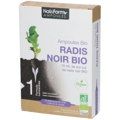 Nat & Form - Radis Noir Bio -  Cure 20 jours - 20 Ampoules