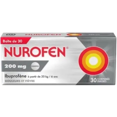 NUROFEN - Ibuprofène 200 mg Enfant + 6 ans - 30 Comprimés