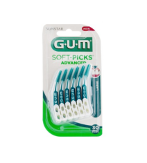 GUM SOFT PICKS 30 brossettes interdentaires jetables Large (réf. 651) 