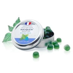 RICQLES - Pastilles menthe Forte Sans Sucre - 45g