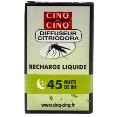 CINQ sur CINQ - Recharge Diffuseur Citriodora - 45 nuits