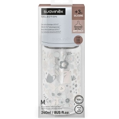 SUAVINEX - Biberon en verre 240 ml - Wonderland +3m