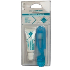 Superwhite Kit de Voyage - Dentifrice Blanchissant au Bicarbonate & Brosse à Dents Pliante