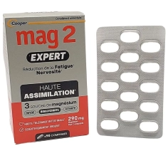 MAG2 Expert - Réduction de la Fatigue Nervosité Haute Assimilation Complément alimentaire 90 comprimés