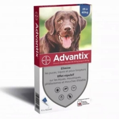 ADVANTIX Grand Chien de plus de 25kg 4 pipettes