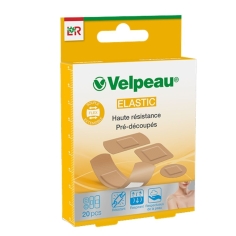 VELPEAU - Pansement Haute résistance Pré-découpés - Velpeau Elastic - 20 Pansements