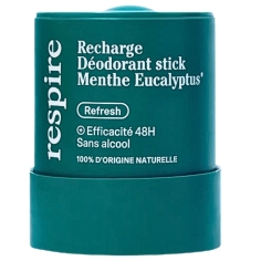 RESPIRE - Recharge Déodorant stick Menthe Eucalyptus - 50g