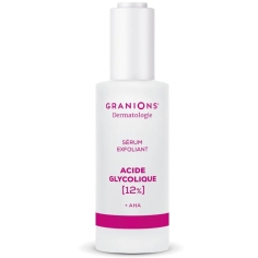 Granions Sérum Exfoliant Acide Glycolique 12 % + AHA 30 ml exfoliation peau neuve grain affiné teint lumineux