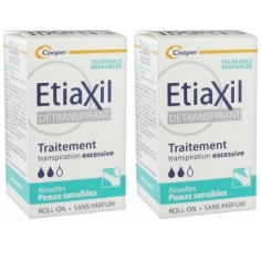 ETIAXIL Détranspirant Roll-On Peaux Sensibles (2x15 ml)