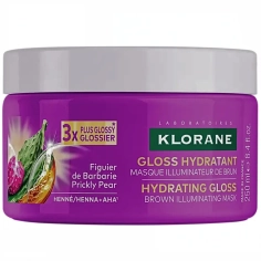 KLORANE Gloss Hydratant Masque Cheveux Illuminateur de Brun au Figuier de Barbarie 250 ml