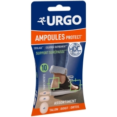 Urgo Pansements Hydrocolloïdes Ampoules - 3 formats, 10 Pansements