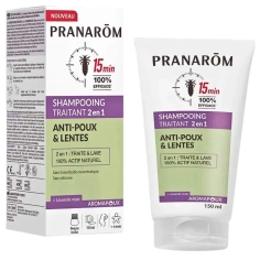 Pranarôm Shampooing Traitant 2 en 1 Anti-Poux et Lentes 150 ml dispositif médical pour éliminer les poux et lentes et laver les cheveux en un seul geste.