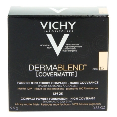 VICHY DERMABLEND POUDRE OPAL N° 15 Fond De Teint Poudre Compacte (9.5g)
